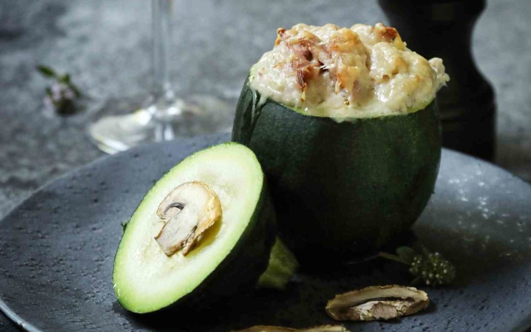 Courgette farcie au jambon blanc à l&rsquo;ancienne