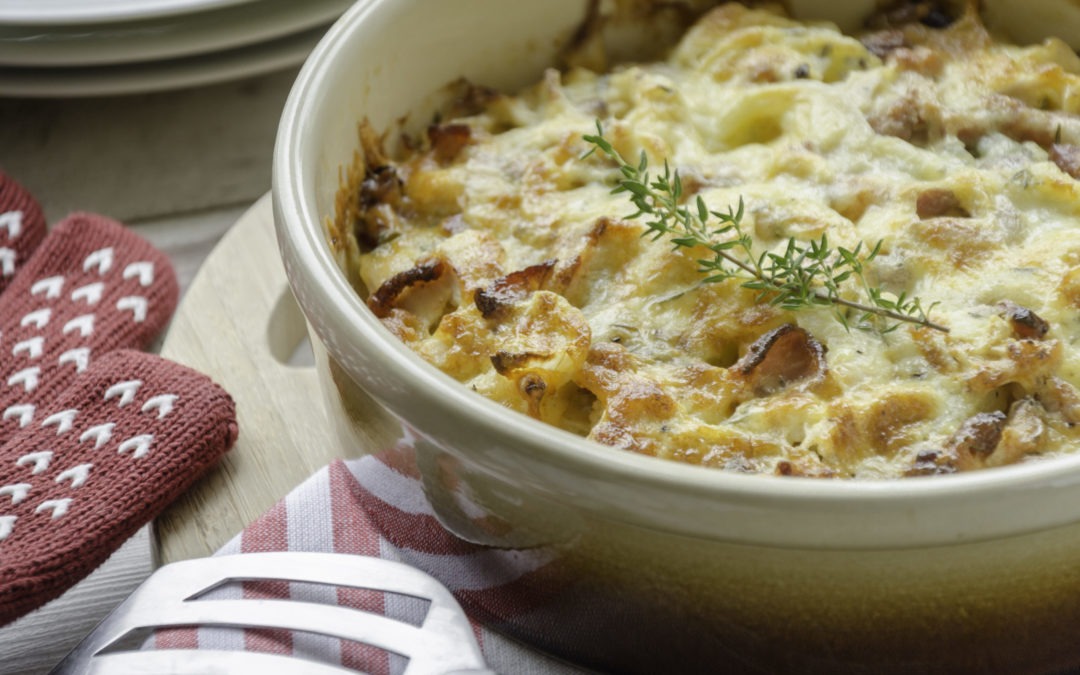 Gratin de pommes de terre – jambon