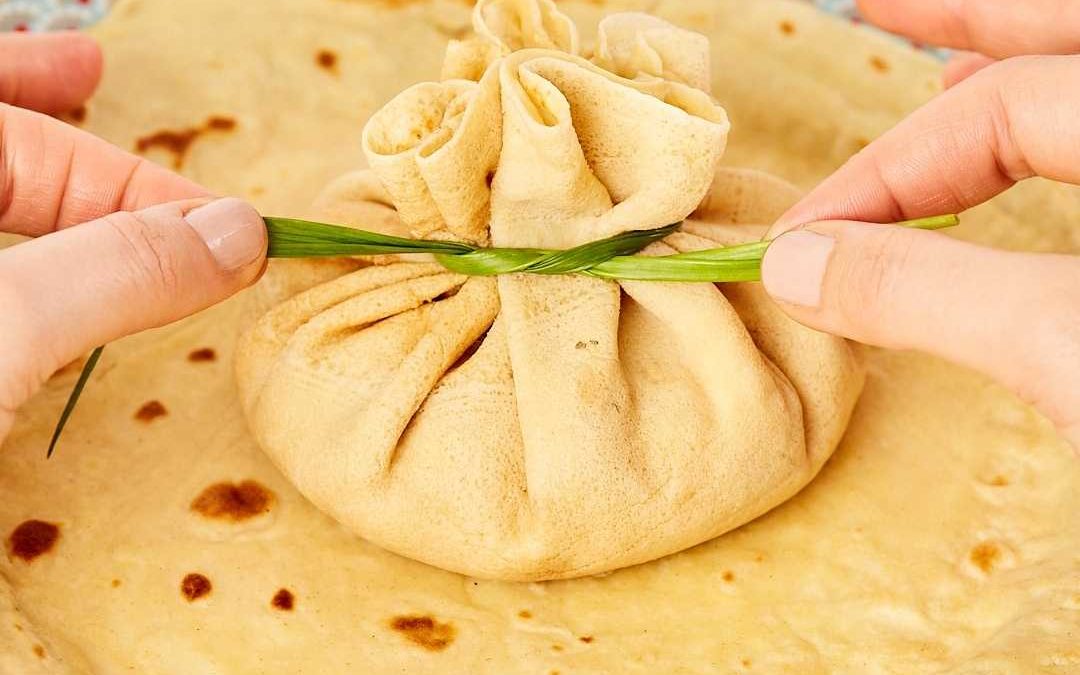 Aumônière de jambon blanc poireaux