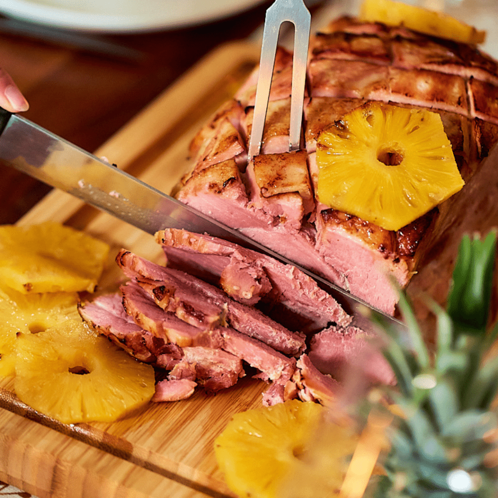 Découpe du jambon à l'ancienne