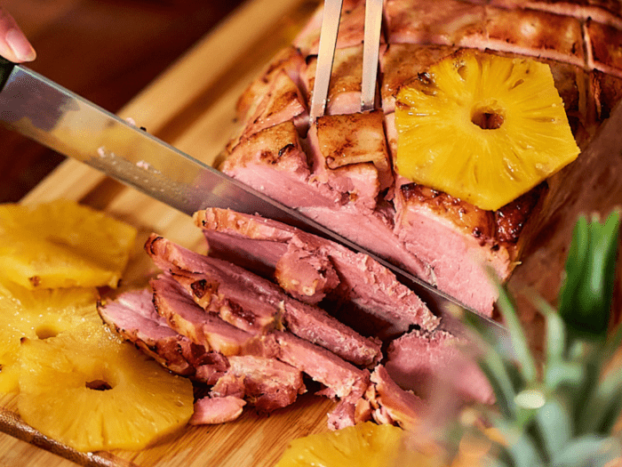 Jambon de noël à l&rsquo;ananas