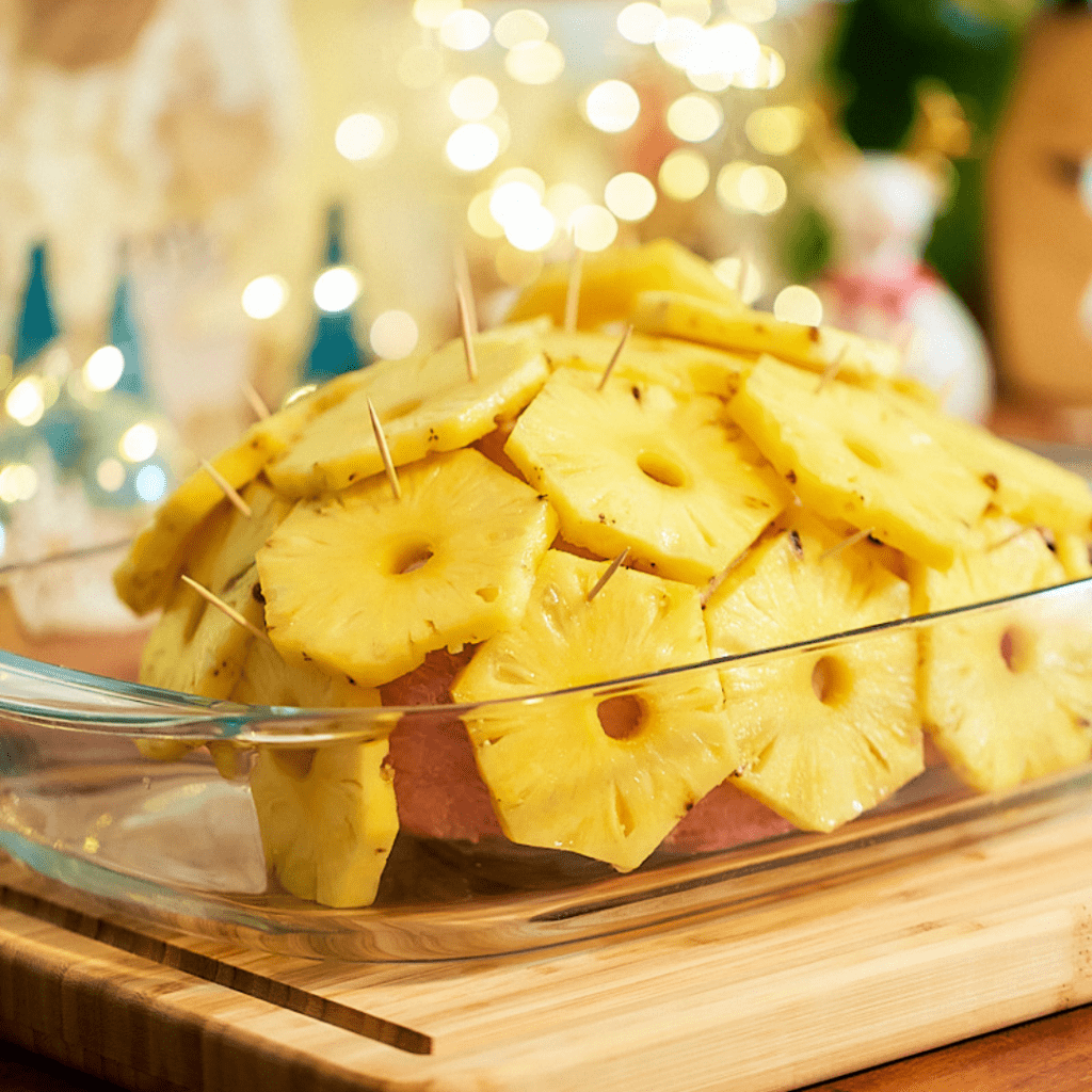 Jambon à l'ancienne et ananas