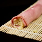 Roulé de jambon et riz