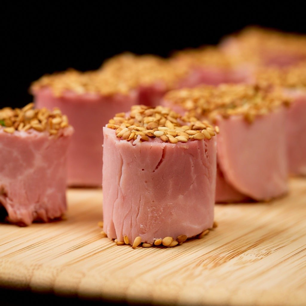 Zoom sur le sushis de jambon
