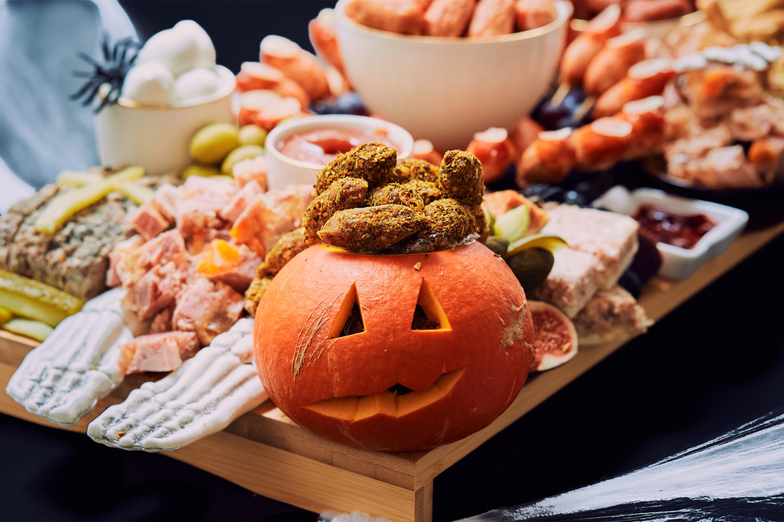 Bol Dessert Citrouille Halloween - Assiette Fruits Décoration - Plateau De Service Festif - Fait Main, Facile à Nettoyer