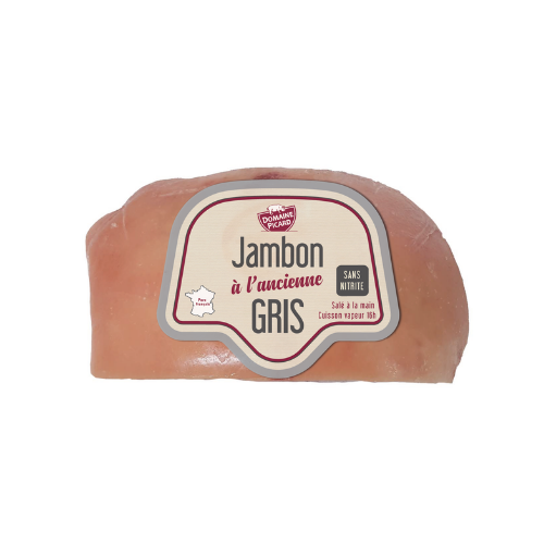 jambon à l'ancienne gris coupe