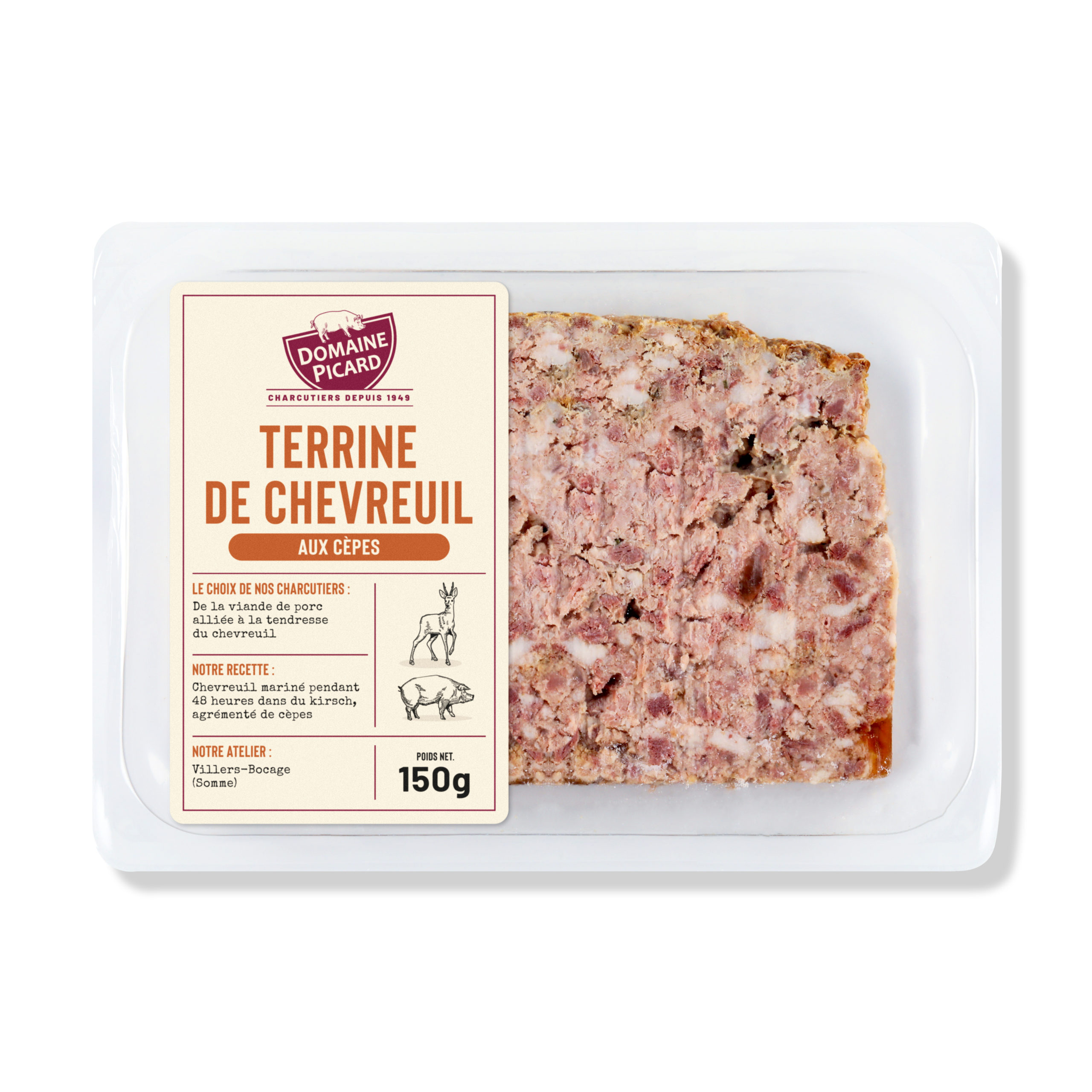 Terrine de chevreuil aux cèpes