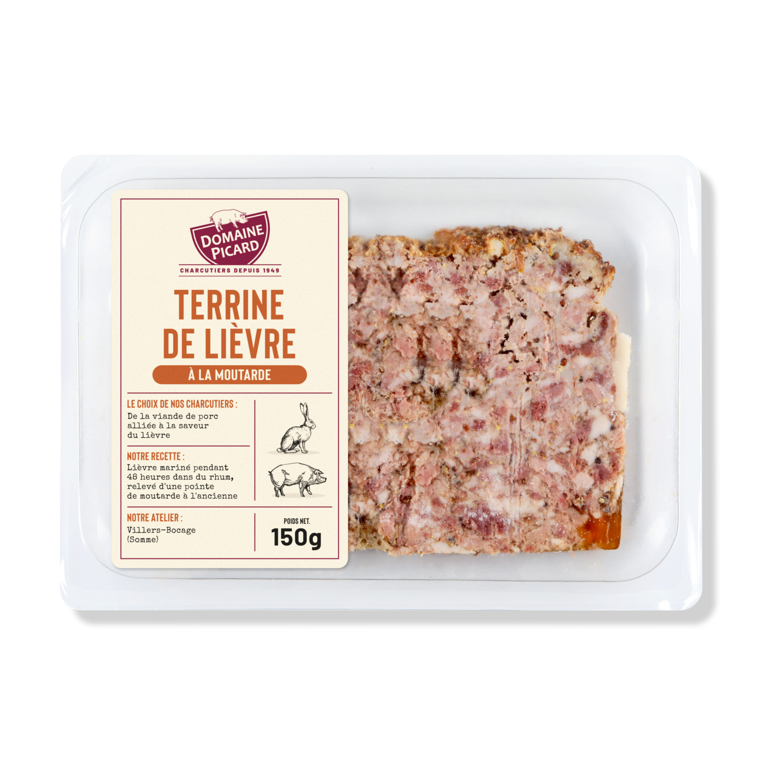 Terrine de lièvre à la moutarde