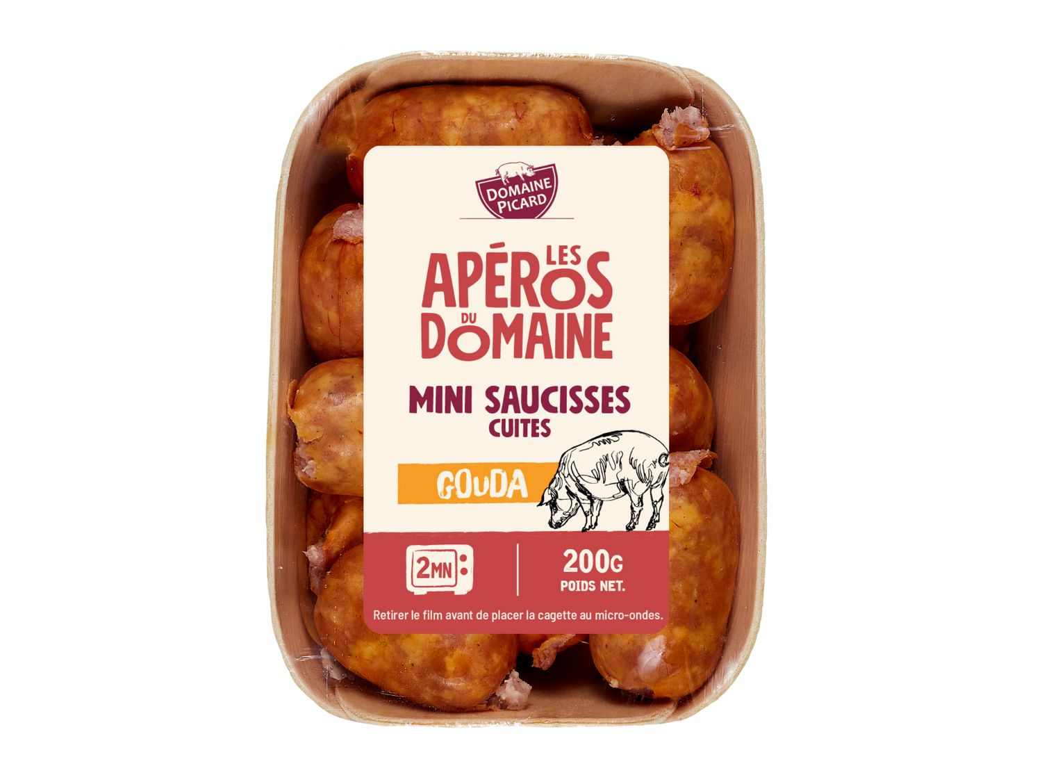 Mini-saucisses cuites gouda Mini-saucisses cuites gouda
