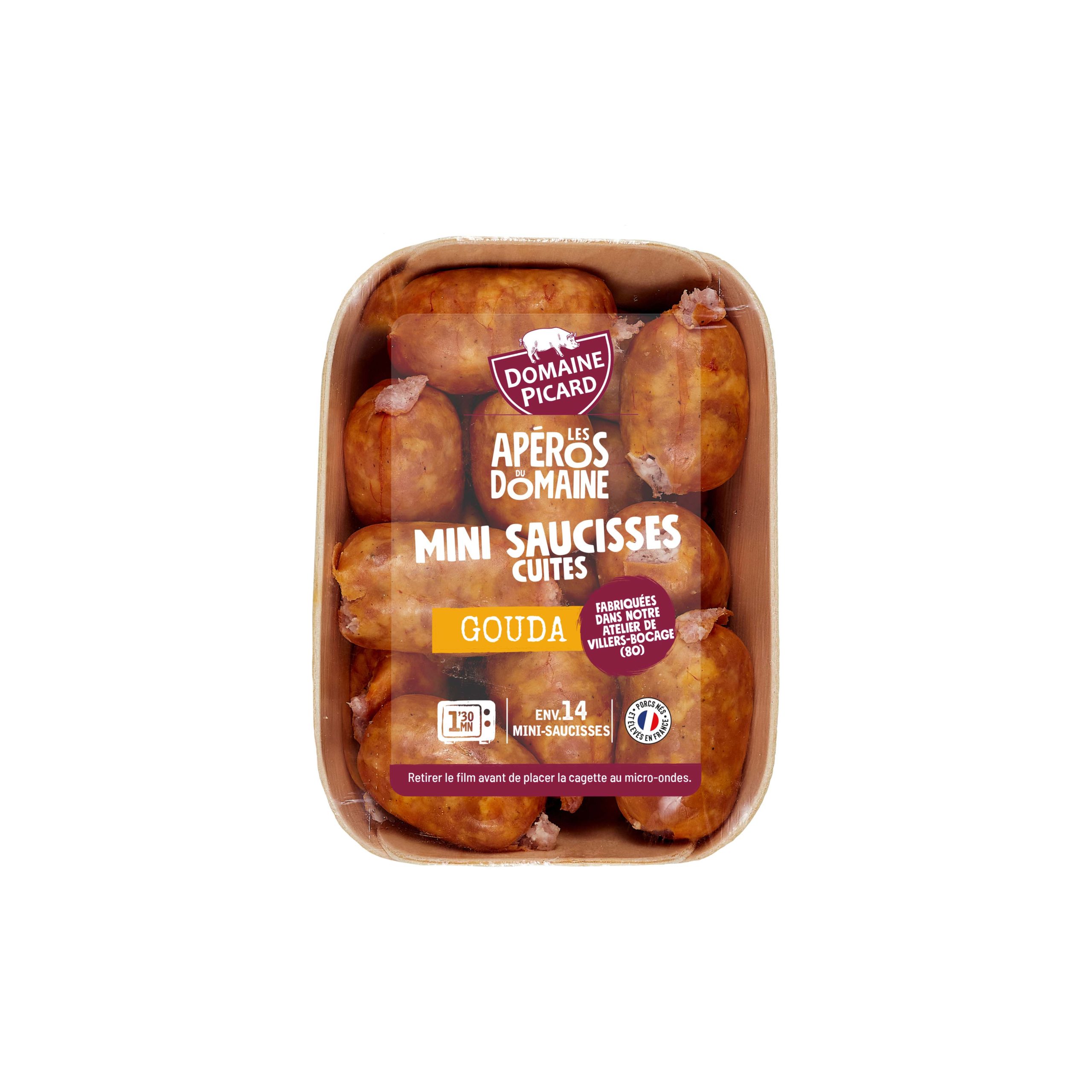 Mini-saucisses cuites gouda